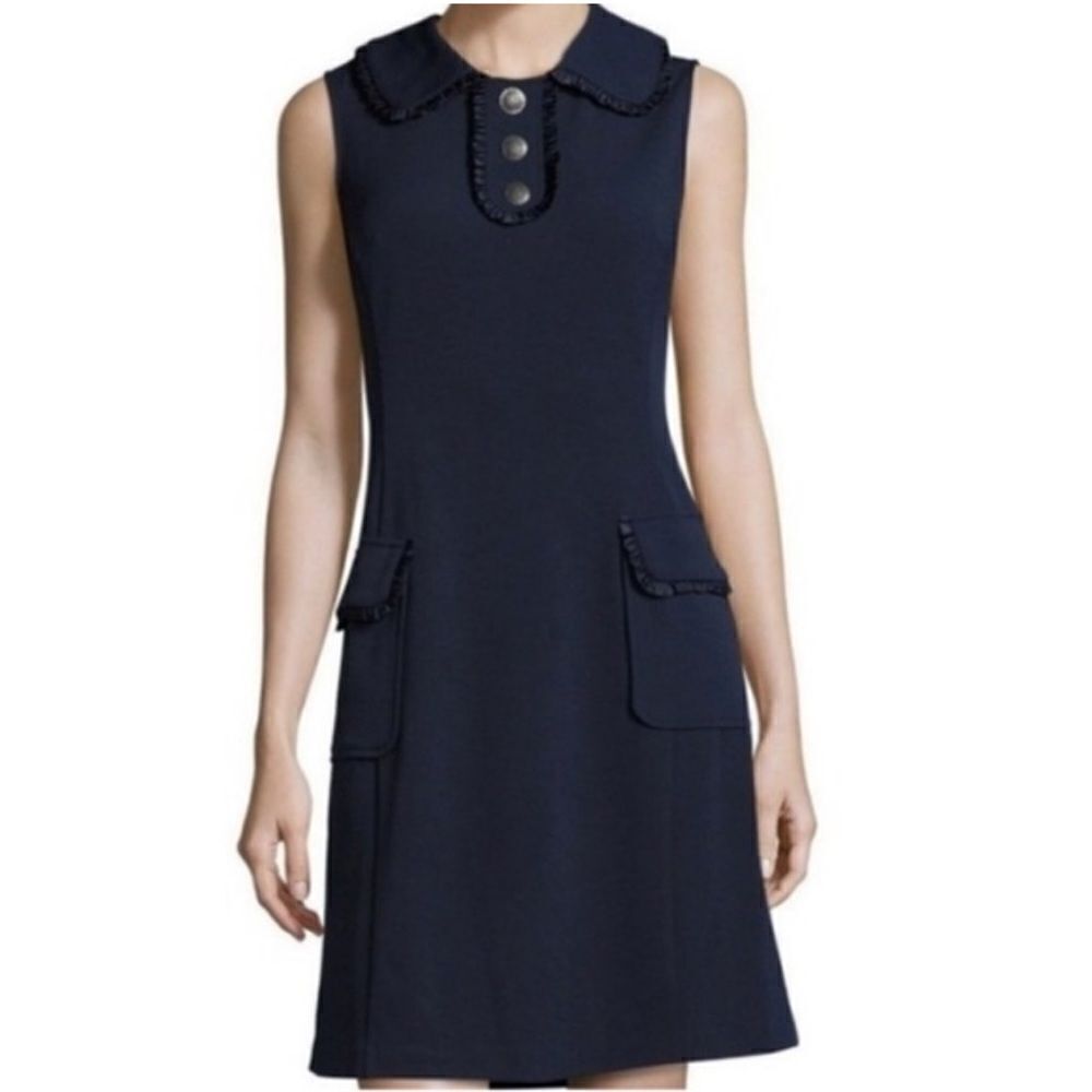 Nanette Lepore Ruffle Peter Pan Collar Dress